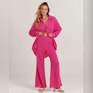 Charlie Holiday Rhodes Pants Fuchsia
